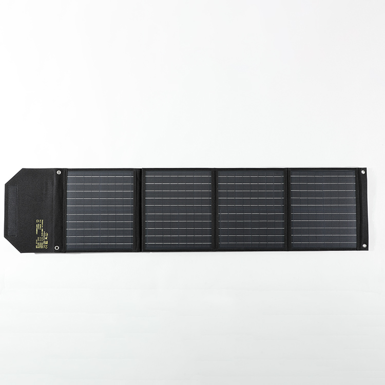Panell solar portàtil plegable de 100 W per a la càrrega de centrals elèctriques